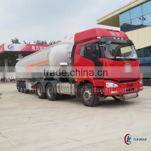 Price Promotion CLW 3 Axis 55m3 Fuel Trailer With FAW Tractor thumbnail-1