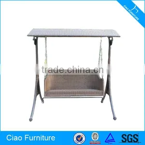 Garden Furniture Rattan Hanging Chairs Double Swing thumbnail-1