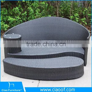 Modern Hotel Water Resistant Synthetic Rattan Daybed / Outdoor Daybed thumbnail-5