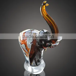 Antique Elephant Statues; Murano Souvenir Glass Elephant;elephant Ornaments Gifts thumbnail-2