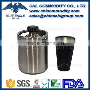 64oz Stainless Steel Mini Keg Growler thumbnail-1