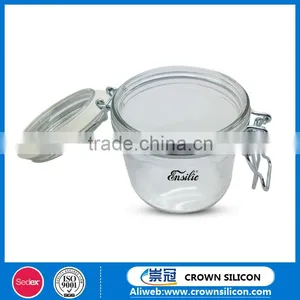 350ml/200ml/80ml France Standard Foie Gras Glass Jar Food Storage Jars With Silicone Seal Ring thumbnail-2