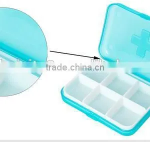 Cy274 6cells Cross Portable Medical Mini Pill Box Cases Medicine Drug Storage Box Jewelry Beads Organizer thumbnail-4