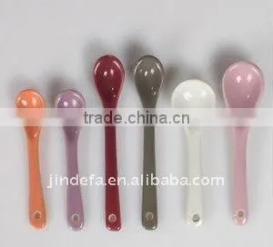 Ceramic Tea Spoon, Porcelain Tasting Spoons, Cream Cosmetic Spoons thumbnail-1