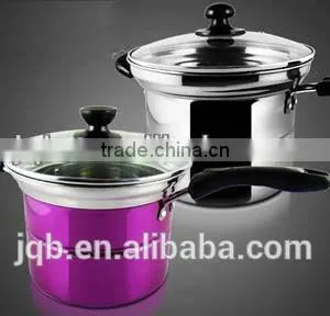 High Quality 100L Stainless Steel Stockpot With Visible Glass Lid thumbnail-4