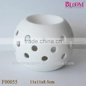 Circle Design White Ceramic Oil Burners thumbnail-1