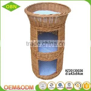 Wholesale 100% Handmade Indoor Pet Bed Wicker Luxury Top Grade Eco-friendly Pet House thumbnail-5