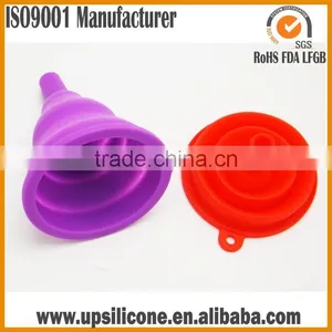 Amazon FDA Silicone Funnel Silicone Wine Funnel Folding Silicone Funnel thumbnail-1