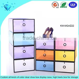 Cheap Transparent Plastic Slide Out Acrylic Shoe Box thumbnail-6
