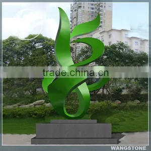 Stainless Steel Painted Large Metal Garden Sculpture thumbnail-1