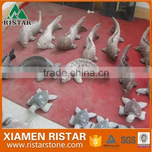 Granite Stone Animal Carvings Koi thumbnail-1