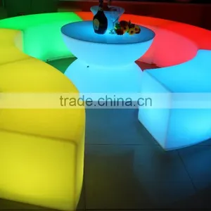 Illuminated Spa Triangle Shaped Led Tables for Indoor or Outdoor Using thumbnail-1
