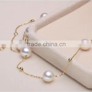 Cheap 11-12 mm Freshwater Pearl Necklace and Bracelet Sets thumbnail-3