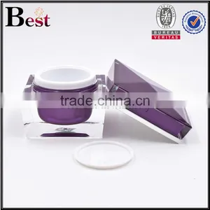 Square Acrylic Cosmetic Jar 50 ml Crystal Acrylic Jar for Face Cream thumbnail-4