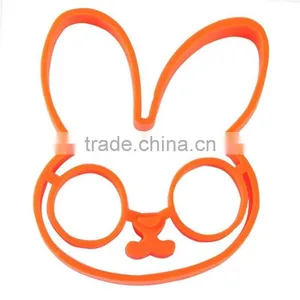 Bunny Fried Egg Mold/pancake Ring/multi Shapes Silicone Egg Shaper Mold thumbnail-1