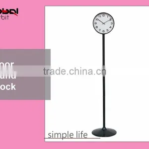 Office Furniture Modern Digital Standing Clock, Metal Vintage Floor Clock thumbnail-6