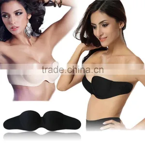 1pcs Sexy Stick On Gel Silicone Backless Bra Self Adhesive Strapless Bra Invisible Push Up Bra for Women Newest Size:A thumbnail-1