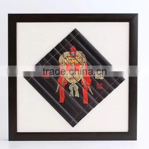Framed Wall Hanging Painting ( Bamboo Carving) thumbnail-1