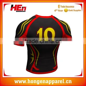 Hongen Apparel High Quality Polyester Sublimated Custom Rugby Shirts, Rugby Jerseys for Mens thumbnail-2