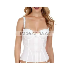 Keepable Open Bust Front Zip Corset With Boning And G-String Lingerie Set thumbnail-5