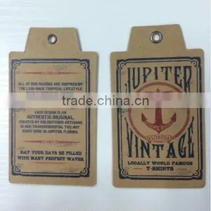 2016 Custom High Quality Kraft Paper Hang Tags Swing Tags With Competitive Price thumbnail-5