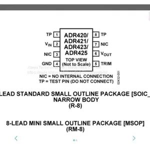 ADR421BRZ ADI NEW and ORIGINAL 17+ SOIC (Ultraprecision, Low Noise, 2.500 V XFET® Voltage References) thumbnail-1