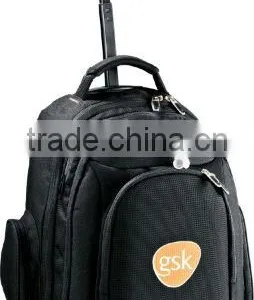 Neotec Rolling 15" Computer Backpack - Has Contoured Wheeled Handle, Easy-roll Inline Skate Wheels and Comes With Your Logo. thumbnail-1