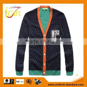 2014 Hot Sell Wholesale High Quality Long Sleeve Viscose Men Cardigan thumbnail-1
