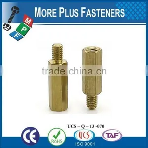 Made in Taiwan Diameter Hex Stainless Steel Extended Standard Hex Brass Spacer Standoff Nut thumbnail-1