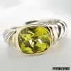 Sell D.Y. 18K Gold Sterling Silver With Lemon Citrine Ring thumbnail-1