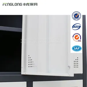 High Quality Steel Almirah 3 Door Locker Wardrobe Design Steel Locker Made in China thumbnail-4