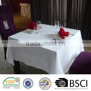 100%MJS Spun Polyester Tablecloth Spun Polyester Restaurant Table Linens and 100% Spun Polyester Napkins thumbnail-1