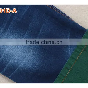 Cotton Tencel Dark Indigo Color Slub Denim Fabric thumbnail-3