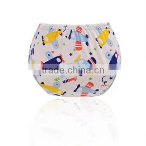Hot Selling 7 Designs Leak-proof Baby Training Pants Full Printed Pure Cotton Baby Cloth Diaper thumbnail-5