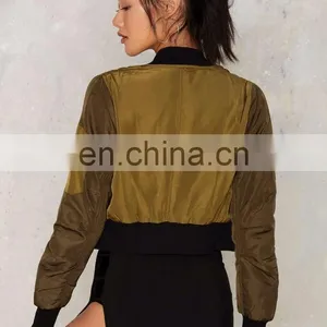 2017 Spring Custom Bomber Jackets Girls Short Jackets Wholesale thumbnail-4