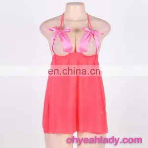 Women Langeries Nude Sexy Lingerie Babydoll Showing Nipples thumbnail-4