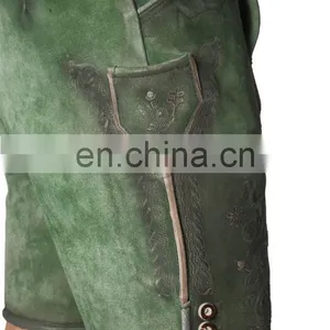 High Quality Bavarian Leder Hosen, Trachten Lederhosen (short Lederhosen) thumbnail-3