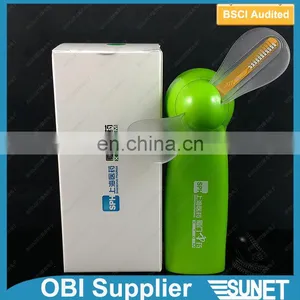 New Products 2017 Handheld Custom Message Flashing LED Battery Operated Fan thumbnail-4