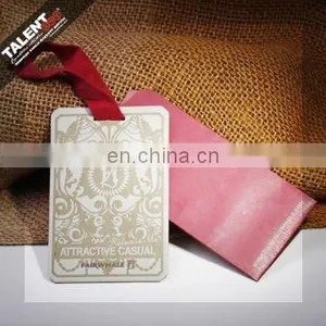 Custom Attractive Designs Casual Jeans Paper Hang Tags for Apparel Garment thumbnail-1