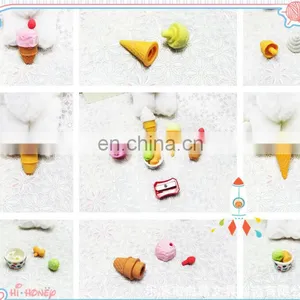 Ice-cream Shape Eco-friendly Colorful Children Fancy Eraser Set thumbnail-1