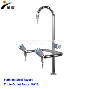 China Laboratory Faucets-lab Faucets-Triple Outlet Faucet-Stainless Steel Faucet thumbnail-1