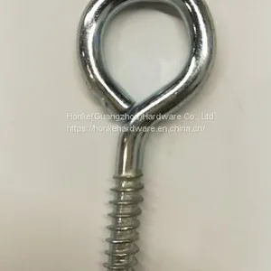 Eye Hook Screw With Shoulder Open Eye Screw Hanging Hook Tapping Screw thumbnail-3