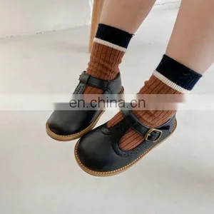 2020 New Girl Temperament Retro Princess Small Leather Shoes Children's Single Shoes Soft Sole Grandma Shoes thumbnail-6