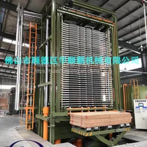 The Whole Plant Planning of 800 Ton Hot Pressing Machine Gluing Sheet Layer Automatically Incoming and Outgoing Material Man-made Board thumbnail-3