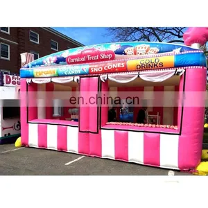 Mobile Kiosk Popular Snack Bar Outdoor Food Stall Colorful Cube Inflatable Snow Cone Popcorn Booth thumbnail-5
