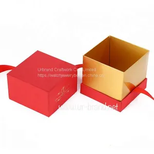 Custom Large Luxury Sets Ribbon Paper Packaging Gift Box Square Box Gift Box thumbnail-1
