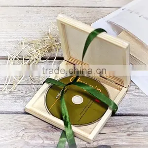 Custom Logo Unfinished Wooden CD Box,wood Dvd Boxes Accept OEM thumbnail-2