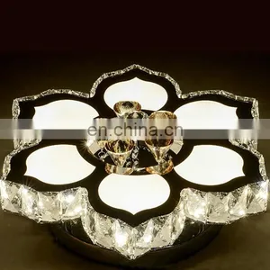 Modern Minimalist LED K9 Crystal Ceiling Lights Living Room Light Fixtures thumbnail-6
