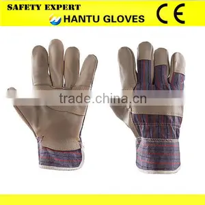 Top Quality Full Palm EN388 Leather Work Glove Safety Glove thumbnail-5
