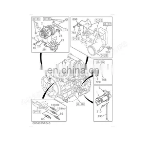 Original New ZAXIS240LC-3 ZAXIS270LC-3 ZAXIS200LC-3 Excavator Alternator Generator 8973750171 8973750172 8-97375017-1 thumbnail-1